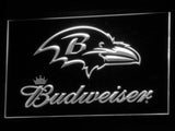 Baltimore Ravens Budweiser LED Neon Sign Electrical - White - TheLedHeroes