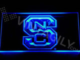 NC State Wolfpack LED Neon Sign USB - Blue - TheLedHeroes