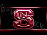 NC State Wolfpack LED Neon Sign USB - Red - TheLedHeroes