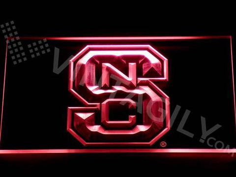 NC State Wolfpack LED Neon Sign USB - Red - TheLedHeroes