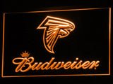 Atlanta Falcons Budweiser LED Neon Sign USB - Orange - TheLedHeroes
