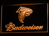 Atlanta Falcons Budweiser LED Neon Sign Electrical - Orange - TheLedHeroes