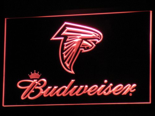 FREE Atlanta Falcons Budweiser LED Sign - Red - TheLedHeroes