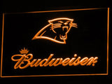 Carolina Panthers Budweiser LED Neon Sign Electrical - Orange - TheLedHeroes
