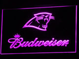 Carolina Panthers Budweiser LED Neon Sign Electrical - Purple - TheLedHeroes