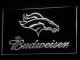Denver Broncos Budweiser LED Neon Sign Electrical - White - TheLedHeroes