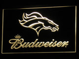 FREE Denver Broncos Budweiser LED Sign - Yellow - TheLedHeroes