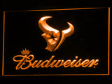 Houston Texans Budweiser LED Sign - Orange - TheLedHeroes