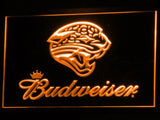 Jacksonville Jaguars Budweiser LED Neon Sign Electrical - Orange - TheLedHeroes