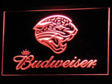 Jacksonville Jaguars Budweiser LED Neon Sign USB - Red - TheLedHeroes