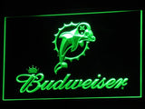 FREE Miami Dolphins Budweiser LED Sign - Green - TheLedHeroes