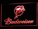 FREE Miami Dolphins Budweiser LED Sign - Red - TheLedHeroes