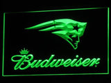 New England Patriots Budweiser LED Neon Sign Electrical - Green - TheLedHeroes