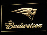 FREE New England Patriots Budweiser LED Sign - Yellow - TheLedHeroes