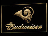 FREE Los Angeles Rams Budweiser LED Sign - Yellow - TheLedHeroes