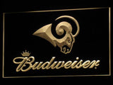 Saint Louis Rams Budweiser LED Neon Sign Electrical - Yellow - TheLedHeroes