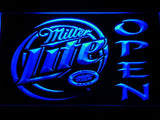 Miller Lite Open LED Neon Sign Electrical - Blue - TheLedHeroes