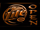 Miller Lite Open LED Neon Sign Electrical - Orange - TheLedHeroes