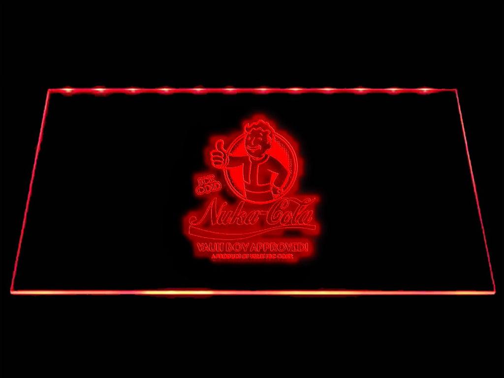 Fallout Nuka-Cola Vault Boy Approved LED Neon Sign Electrical - Red - TheLedHeroes