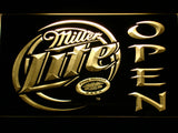 FREE Miller Lite Open LED Sign - Yellow - TheLedHeroes