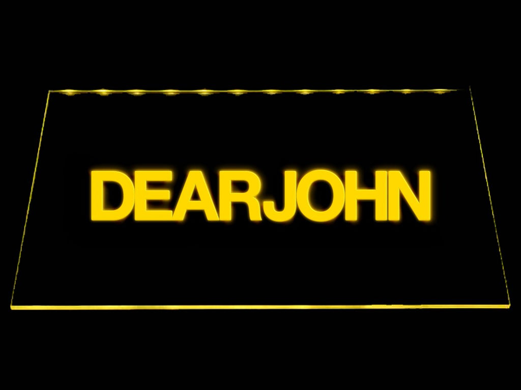 Dear John LED Neon Sign Electrical - Yellow - TheLedHeroes