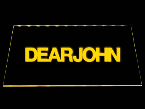 Dear John LED Neon Sign Electrical - Yellow - TheLedHeroes