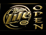 Miller Lite Open LED Neon Sign Electrical - Yellow - TheLedHeroes