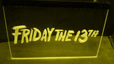 Friday The 13th (2) LED Neon Sign Electrical - Yellow - TheLedHeroes