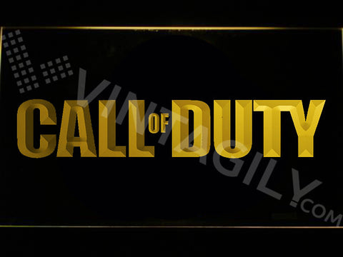 Call Of Duty LED Sign - Yellow - TheLedHeroes