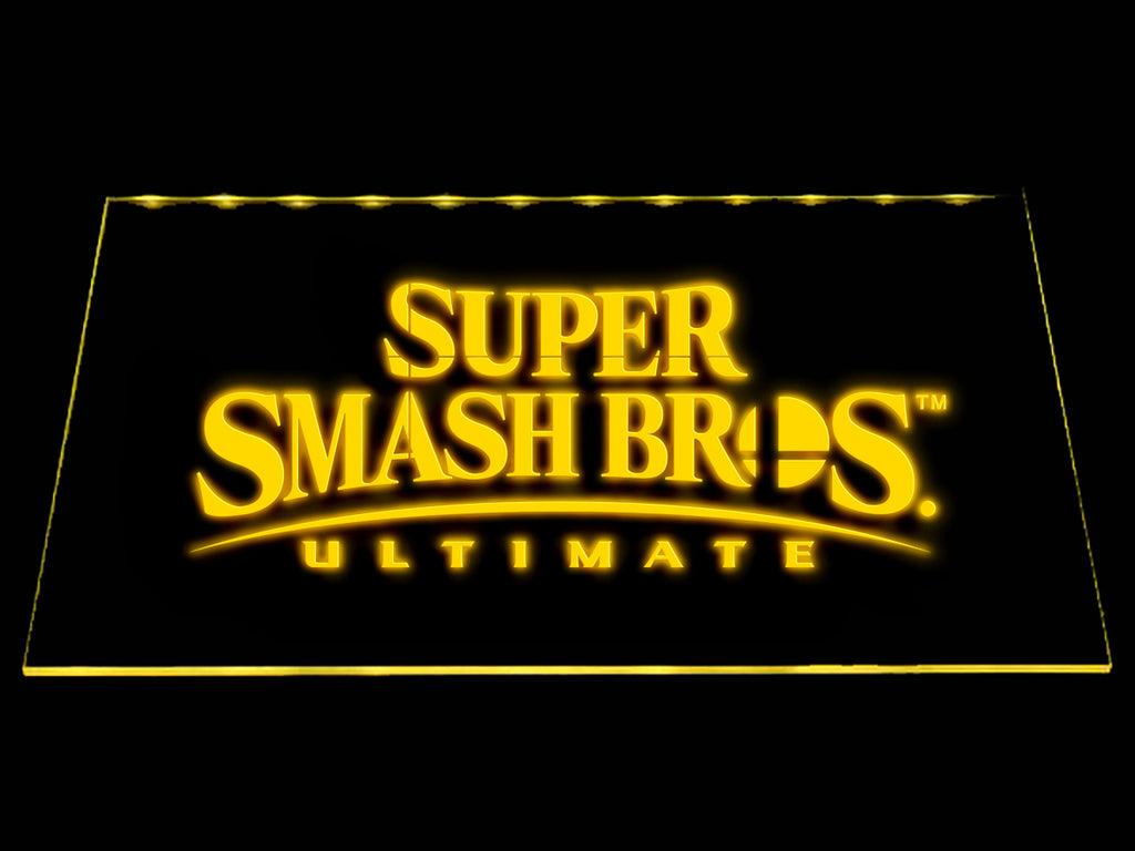 Super Smash Bros. LED Sign - Yellow - TheLedHeroes