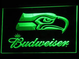 Seattle Seahawks Budweiser LED Neon Sign Electrical - Green - TheLedHeroes
