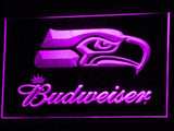 Seattle Seahawks Budweiser LED Neon Sign Electrical - Purple - TheLedHeroes