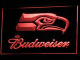 Seattle Seahawks Budweiser LED Neon Sign Electrical - Red - TheLedHeroes