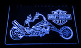 FREE Harley Davidson 12 LED Sign - Blue - TheLedHeroes