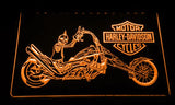 Harley Davidson 12 LED Neon Sign Electrical - Orange - TheLedHeroes