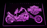 Harley Davidson 12 LED Neon Sign Electrical - Purple - TheLedHeroes