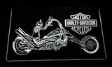 Harley Davidson 12 LED Neon Sign Electrical - White - TheLedHeroes