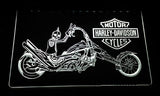 FREE Harley Davidson 12 LED Sign - White - TheLedHeroes