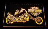 Harley Davidson 12 LED Neon Sign Electrical - Yellow - TheLedHeroes