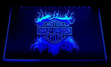 Harley Davidson 13 LED Neon Sign Electrical - Blue - TheLedHeroes
