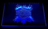 FREE Harley Davidson 13 LED Sign - Blue - TheLedHeroes