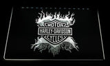 Harley Davidson 13 LED Neon Sign Electrical - White - TheLedHeroes