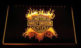 Harley Davidson 13 LED Neon Sign Electrical - Yellow - TheLedHeroes