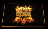FREE Harley Davidson 13 LED Sign - Yellow - TheLedHeroes