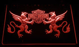 Harley Davidson 14 LED Neon Sign Electrical - Red - TheLedHeroes