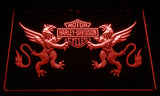 FREE Harley Davidson 14 LED Sign - Red - TheLedHeroes