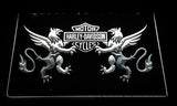 Harley Davidson 14 LED Neon Sign Electrical - White - TheLedHeroes