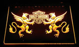 Harley Davidson 14 LED Neon Sign Electrical - Yellow - TheLedHeroes