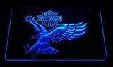 Harley Davidson 15 LED Neon Sign USB - Blue - TheLedHeroes