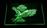Harley Davidson 15 LED Neon Sign USB - Green - TheLedHeroes